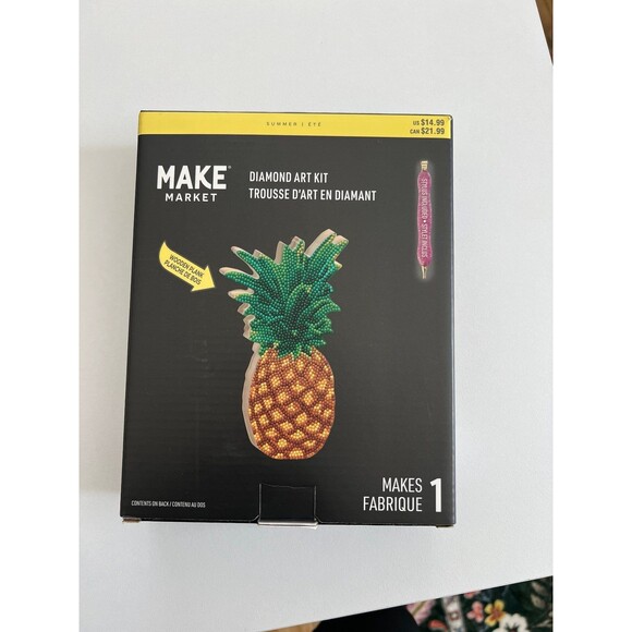 Make Market Pineapple Diamond Art Kit. - Picture 1 of 2
